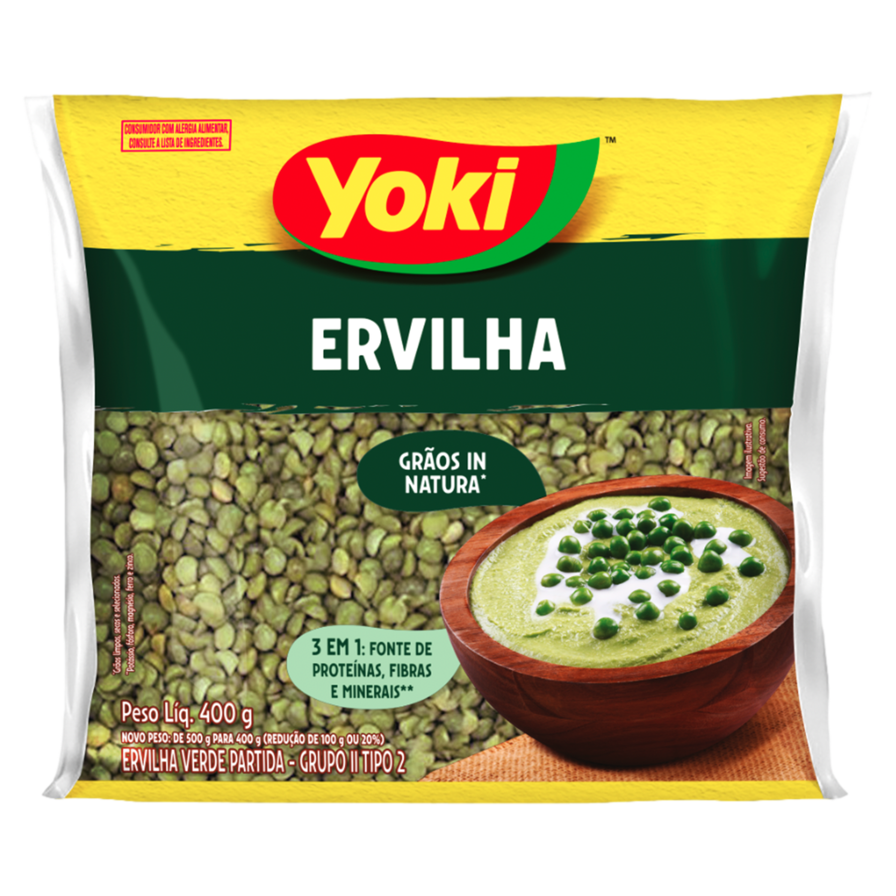ERVILHA PARTIDA YOKI 400G