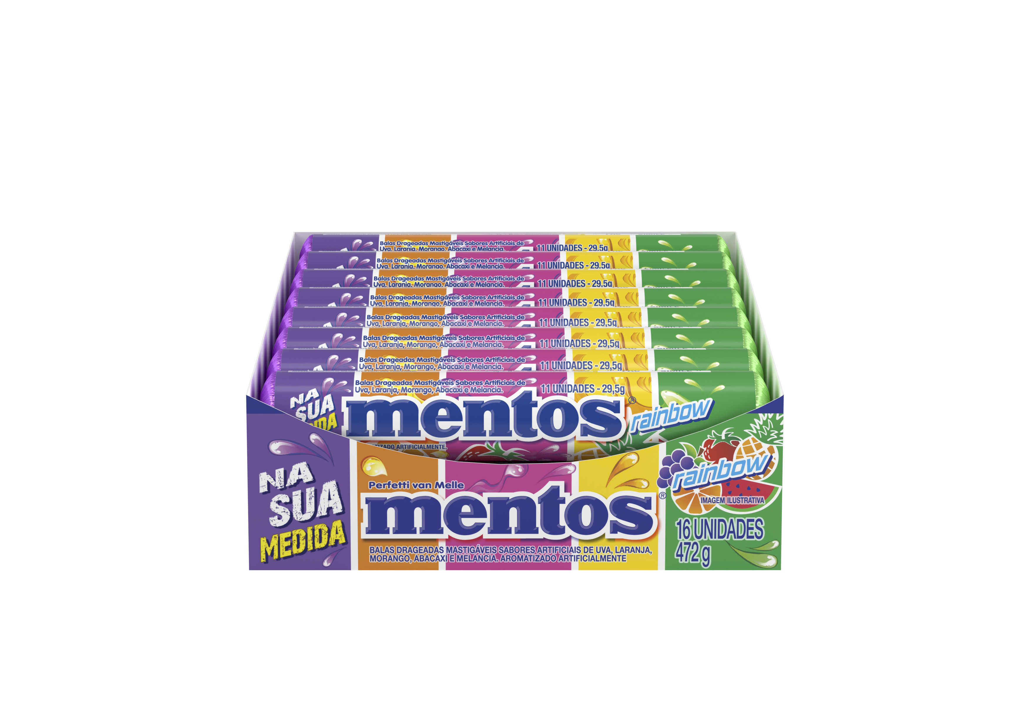 MENTOS STICK RAINBOW 16X29,5G 472G