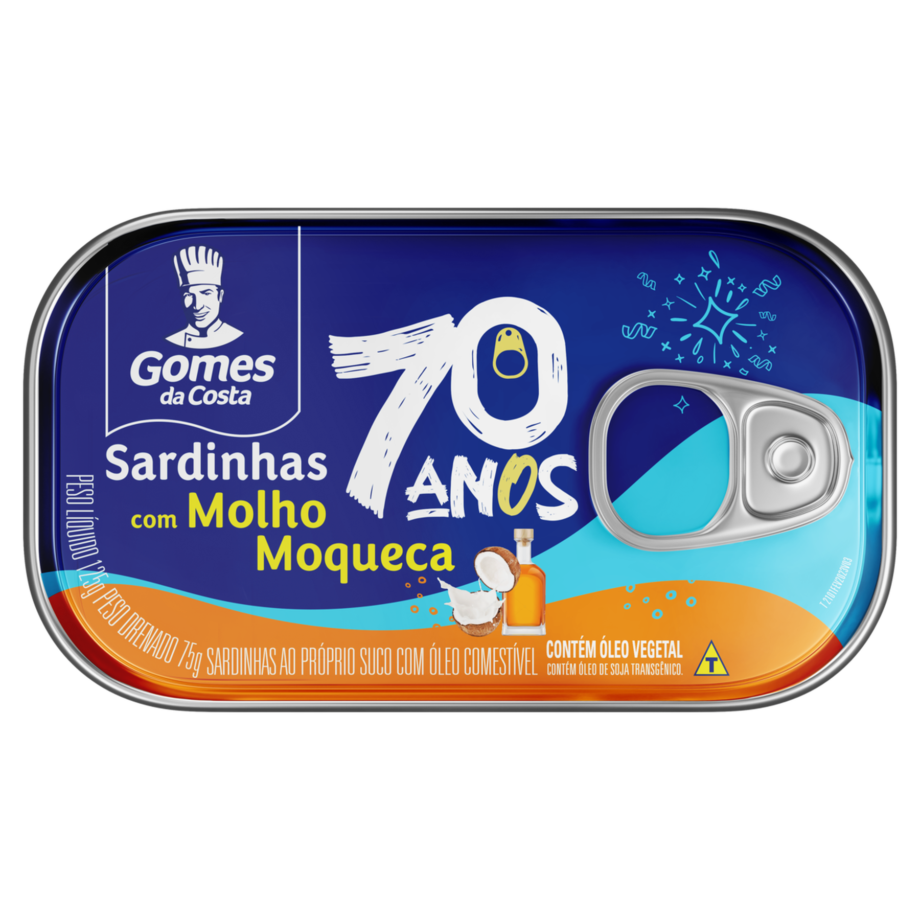SARDINHA GOMES DA COSTA COM MOLHO MOQUECA 125GR