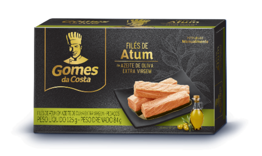 FILÉ DE SARDINHA GOMES DA COSTA EM AZEITE DE OLIVA COM CARTUCHO 125GR