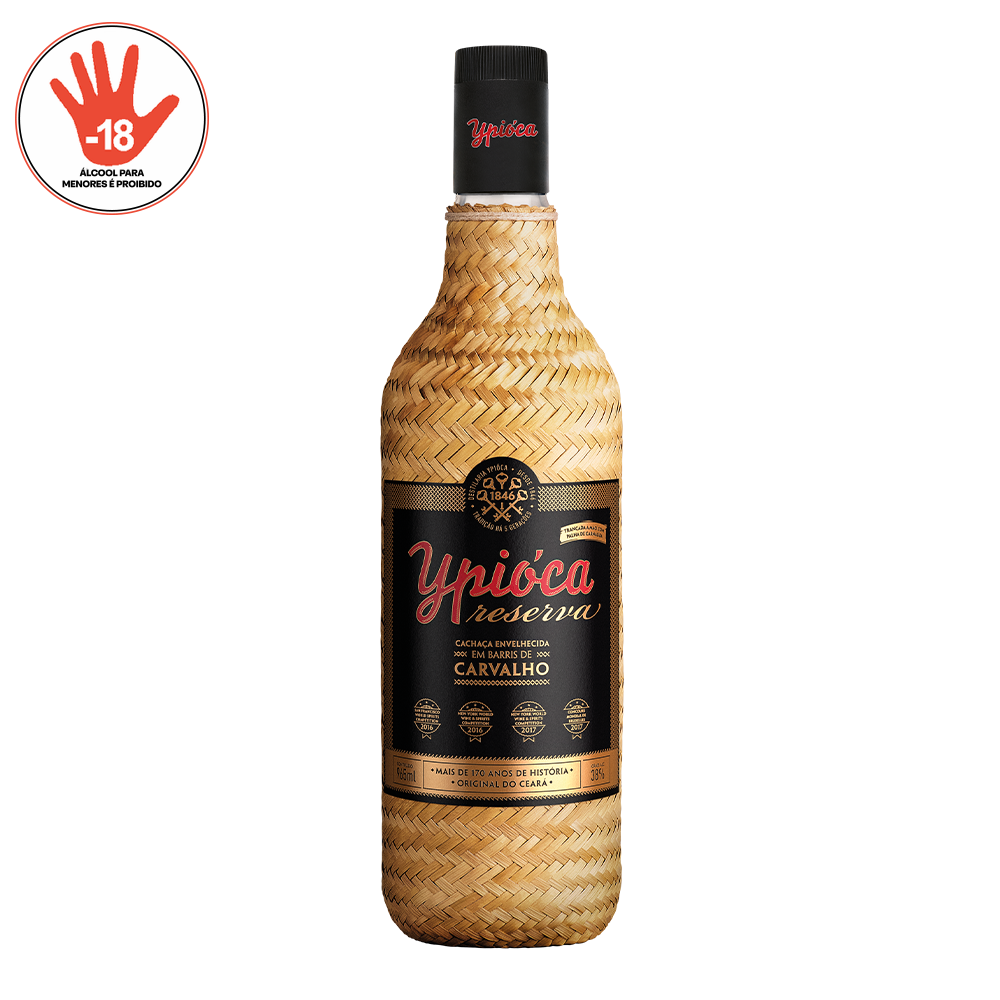 CACHAÇA YPIÓCA EMPALHADA OURO 965ML