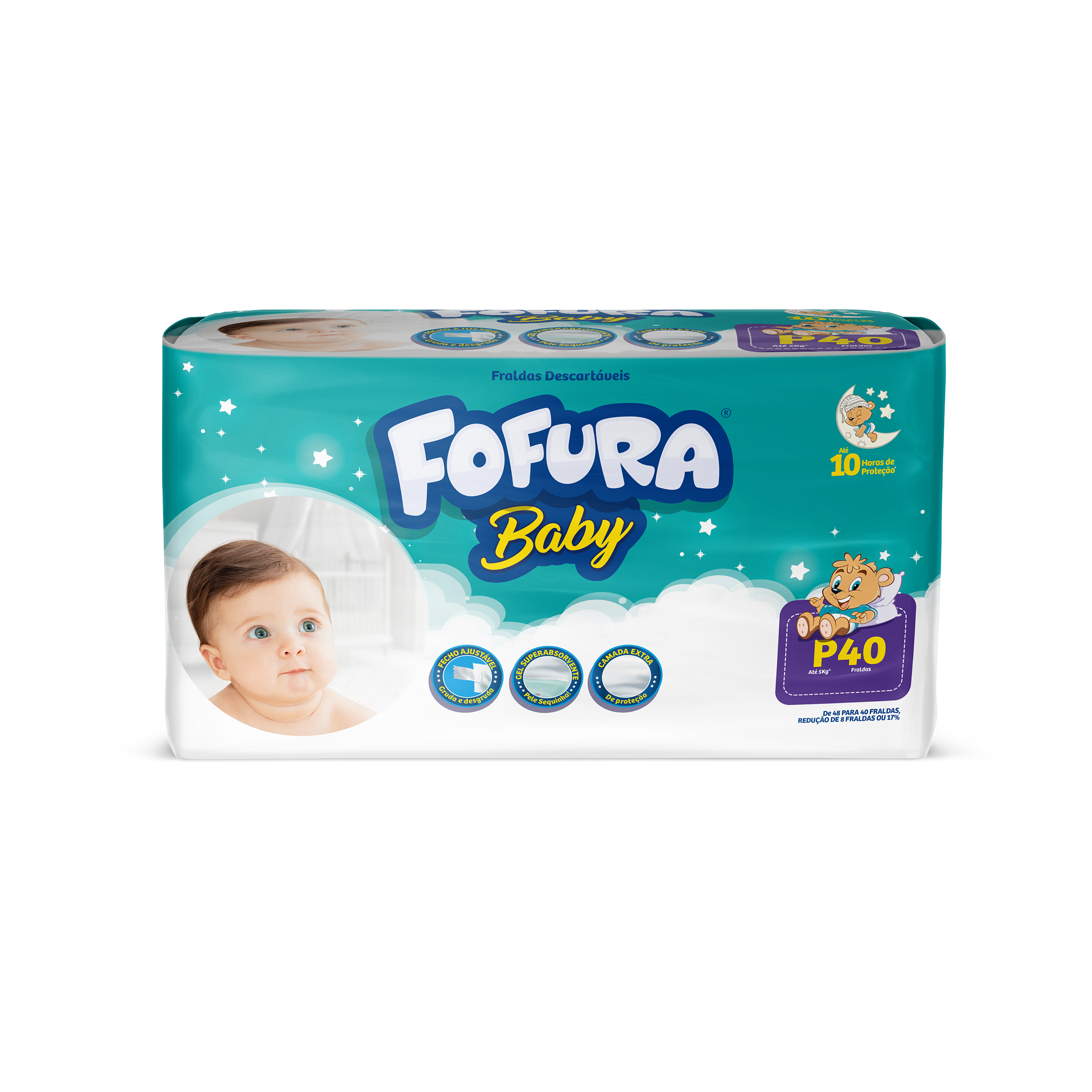 *FRALDA DESC.FOFURA BABY MEGA P C/48