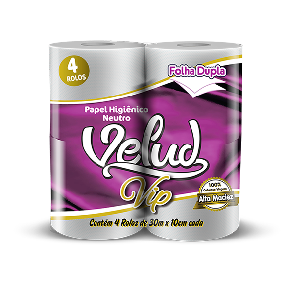 *PAPEL HIG.VELUD VIP F.D 4X30M