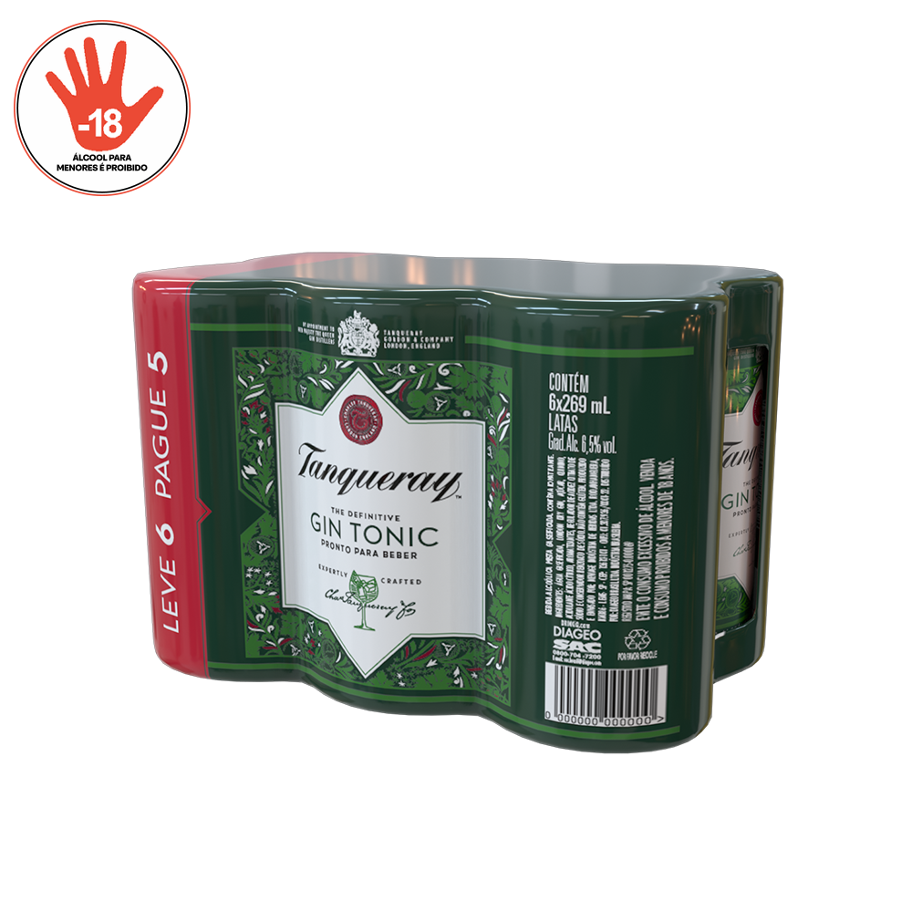 GIN TANQUERAY E TÔNICA LATA 269ML