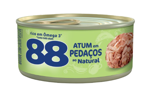 ATUM 88 EM PEDAÇOS AO NATURAL COM CARTUCHO 140GR