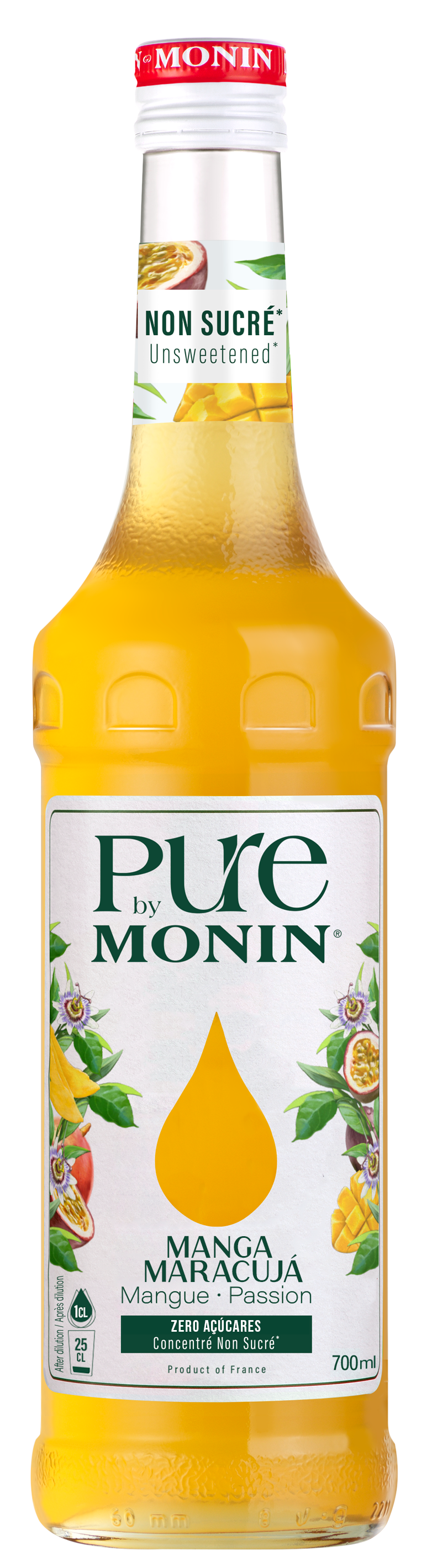 PURE CONCENTRADO MONIN MANGA E MARACUJÁ 700ML
