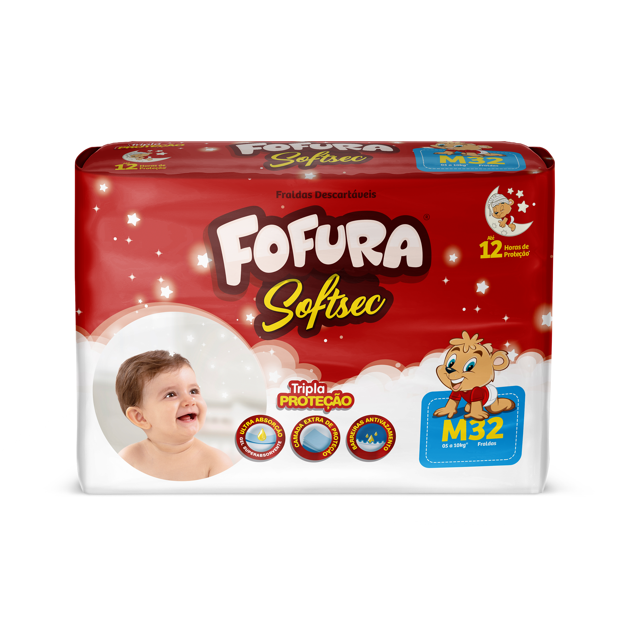 *FRALDA DESC.FOFURA SOFTSEC MEGA M C/32