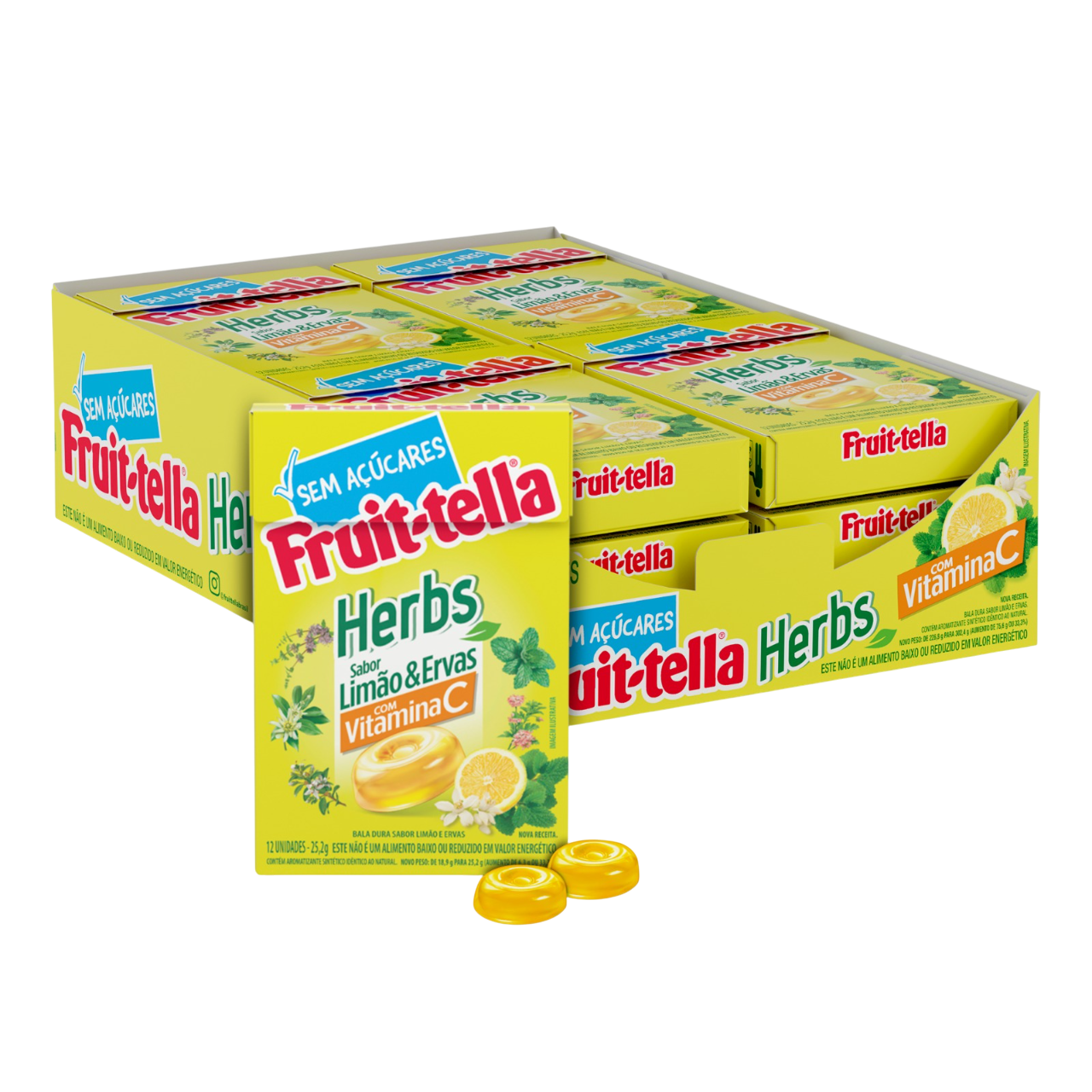 FRUITTELLA SLIMBOX HERBS LIMÃO E MEL 302,4 G