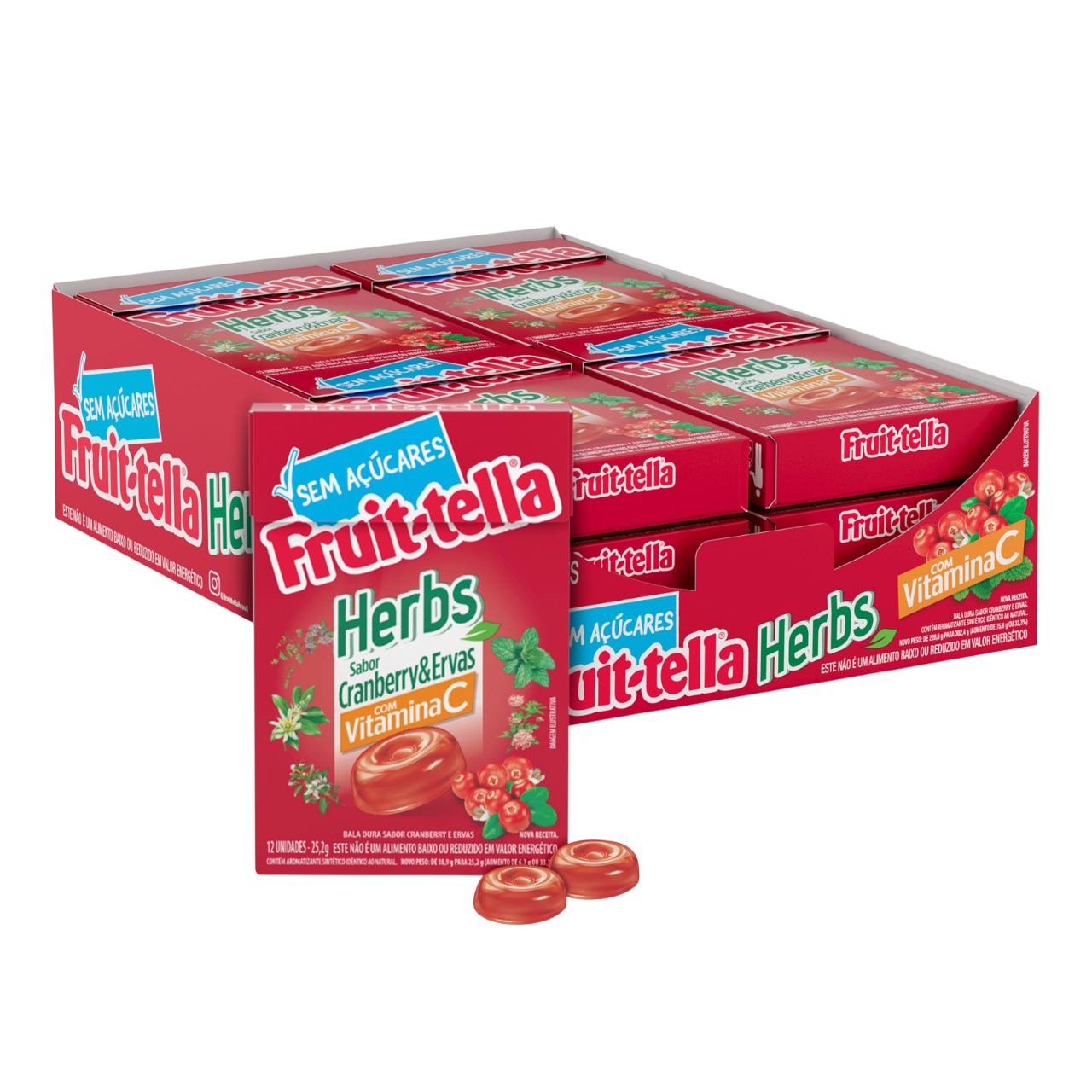 FRUITTELLA SLIMBOX HERBS CRANBERRY 302,4G