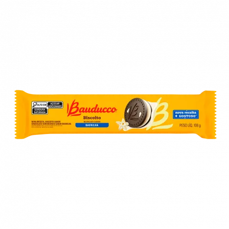 BISCOITO RECHEADO BAUDUCCO BAUNILHA 108G
