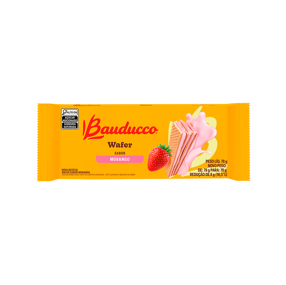 WAFER BAUDUCCO MORANGO 140G