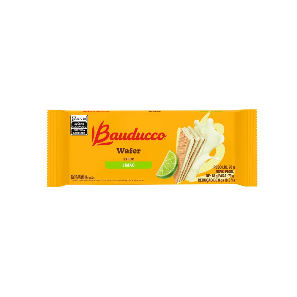 WAFER BAUDUCCO LIMÃO 70G