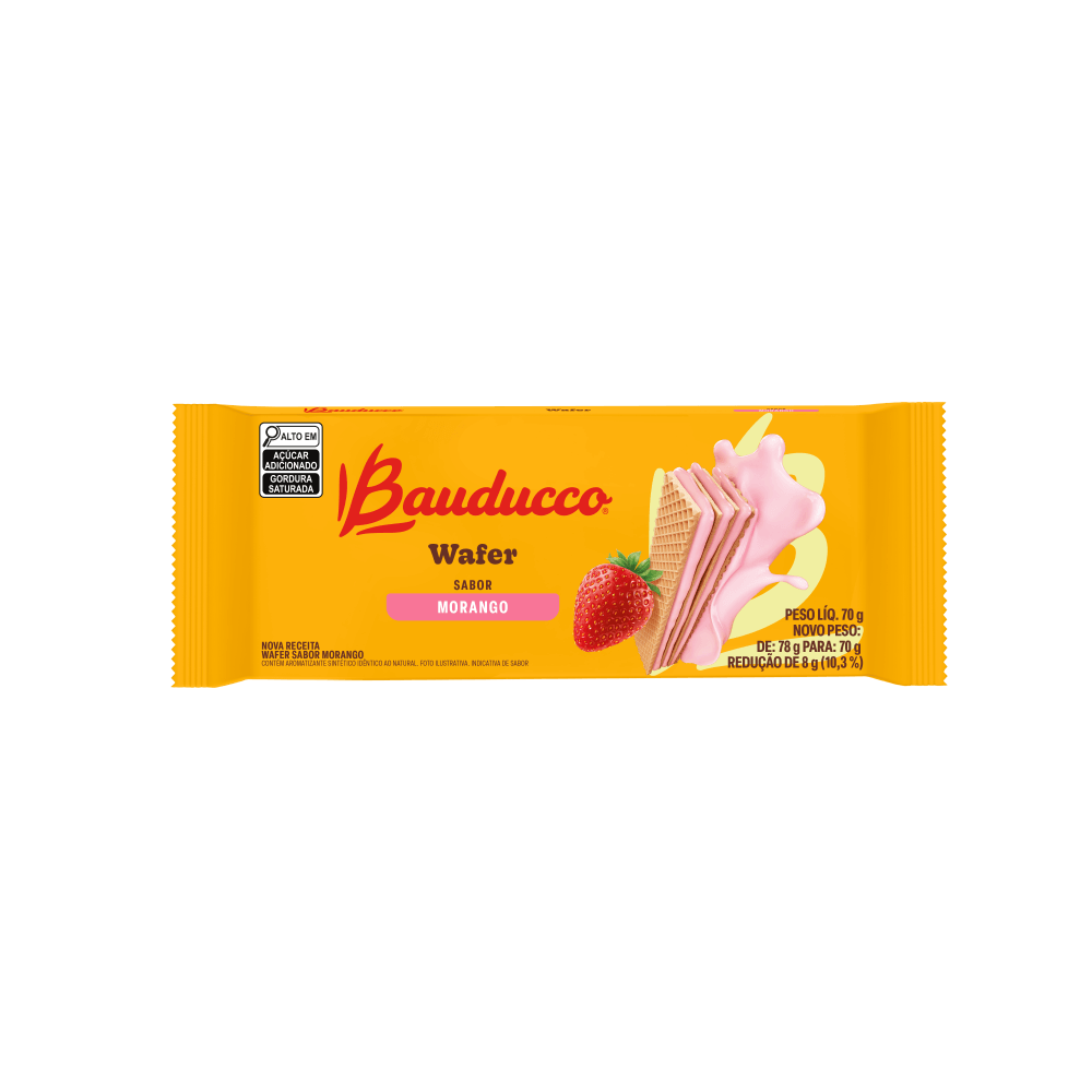 WAFER BAUDUCCO MORANGO 70G