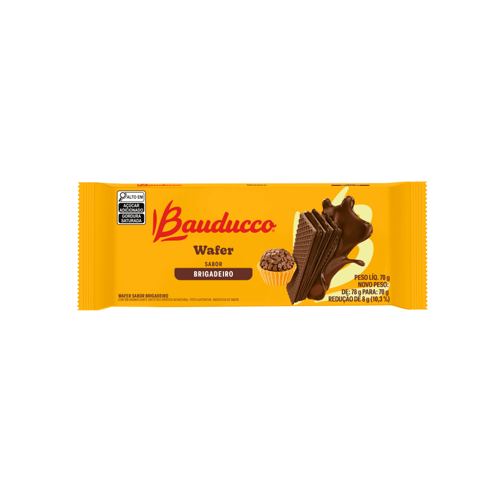 WAFER BAUDUCCO BRIGADEIRO 70G