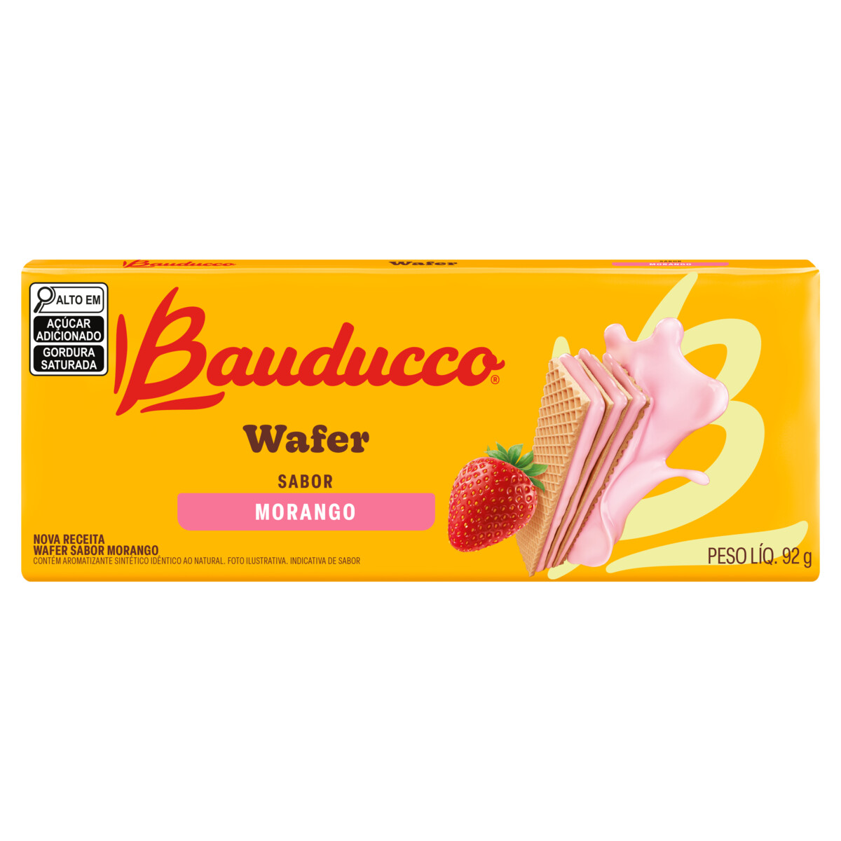 WAFER BAUDUCCO MORANGO 92G