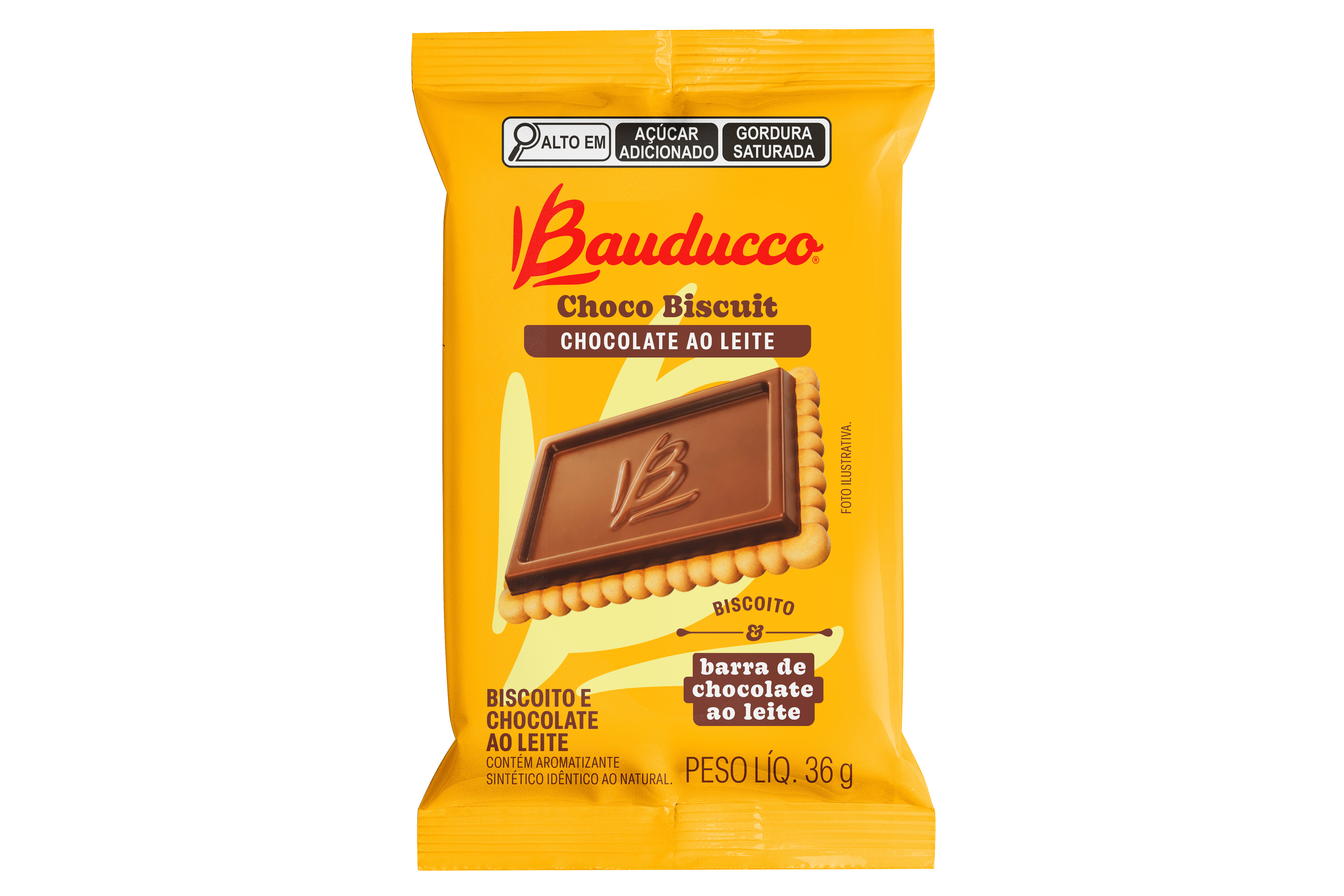 BISCOITO BAUDUCCO CHOCOBISCUIT 18X36G