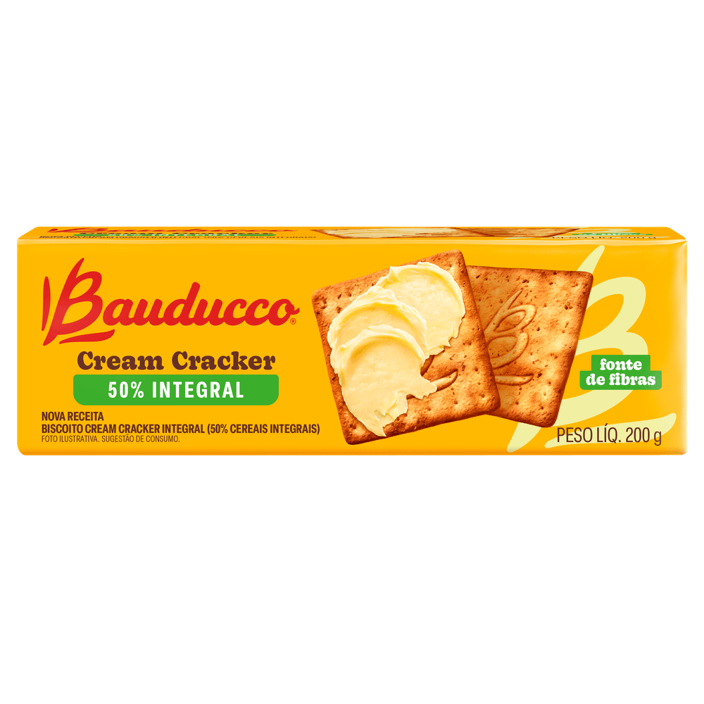 *CREAM CRACKER BAUDUCCO INTEGRAL 200GR