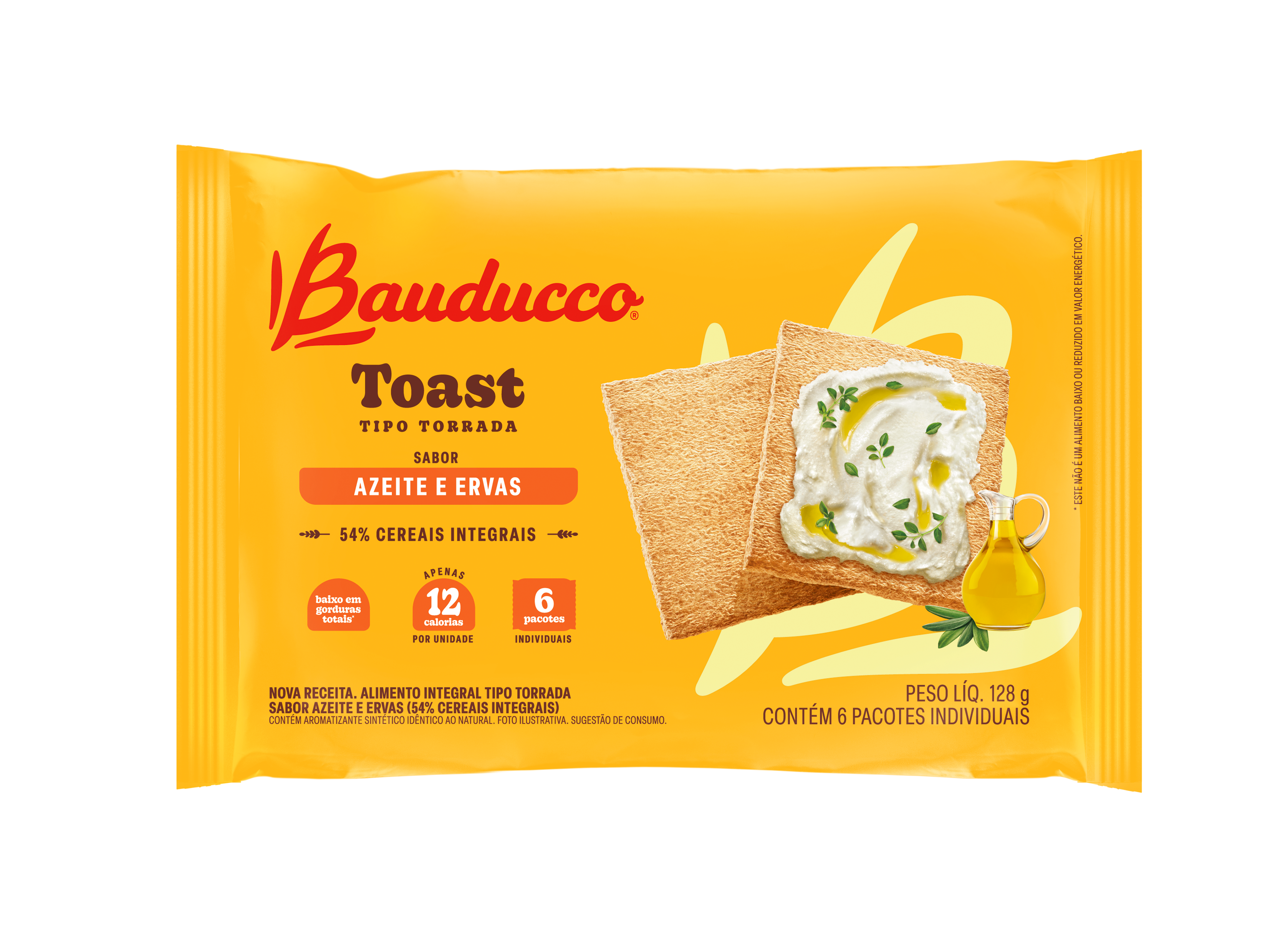 TORRADA TOAST BAUDUCCO AZEITE E ERVAS 128G