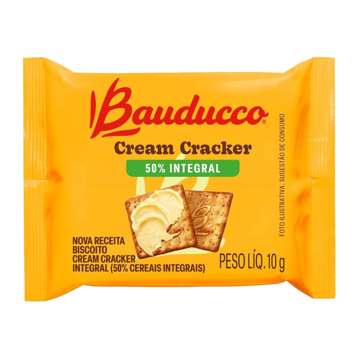 CREAM CRACKER BAUDUCCO 50% INTEGRAL 10G