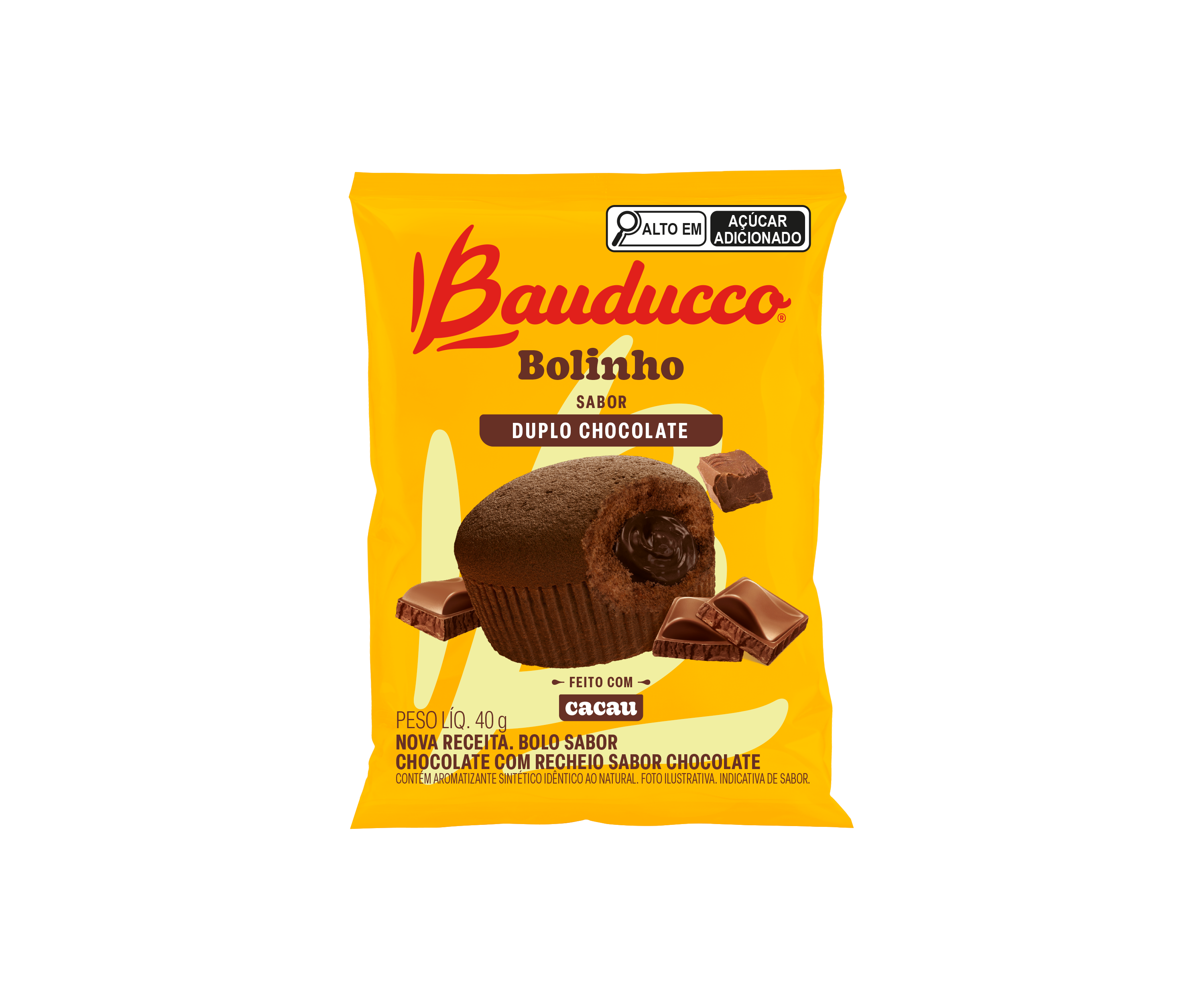 BOLINHO BAUDUCCO DUPLO CHOCOLATE 16X40G