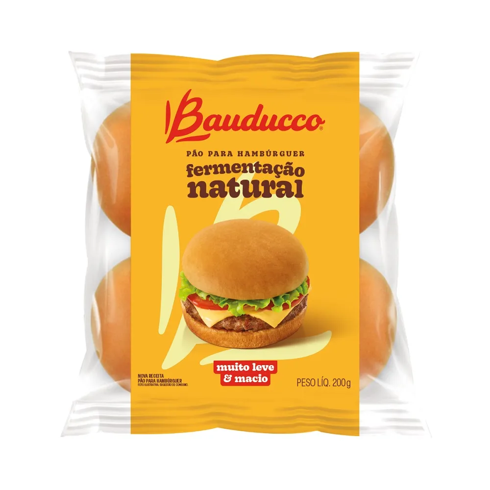 PÃO DE HAMBÚRGUER BAUDUCCO 200GR