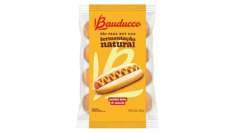 PÃO DE HOT DOG BAUDUCCO 200GR