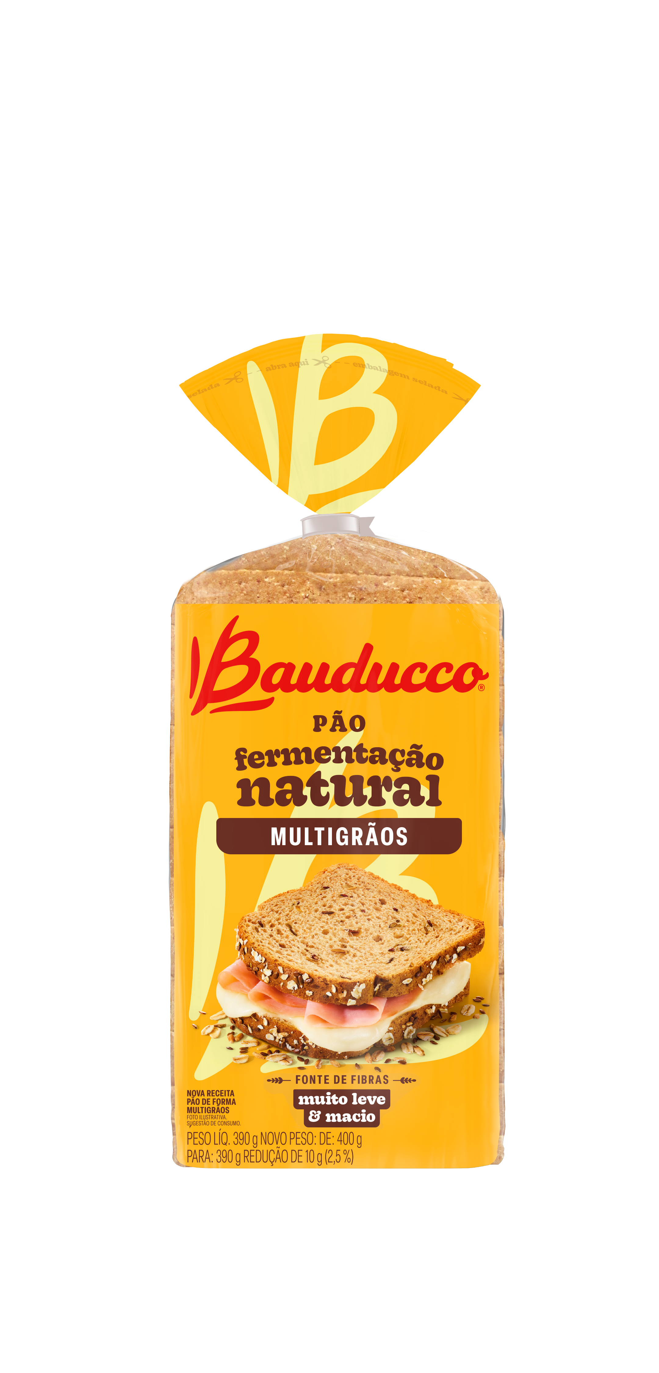PÃO DE FORMA BAUDUCCO MULTIGRÃOS 390G
