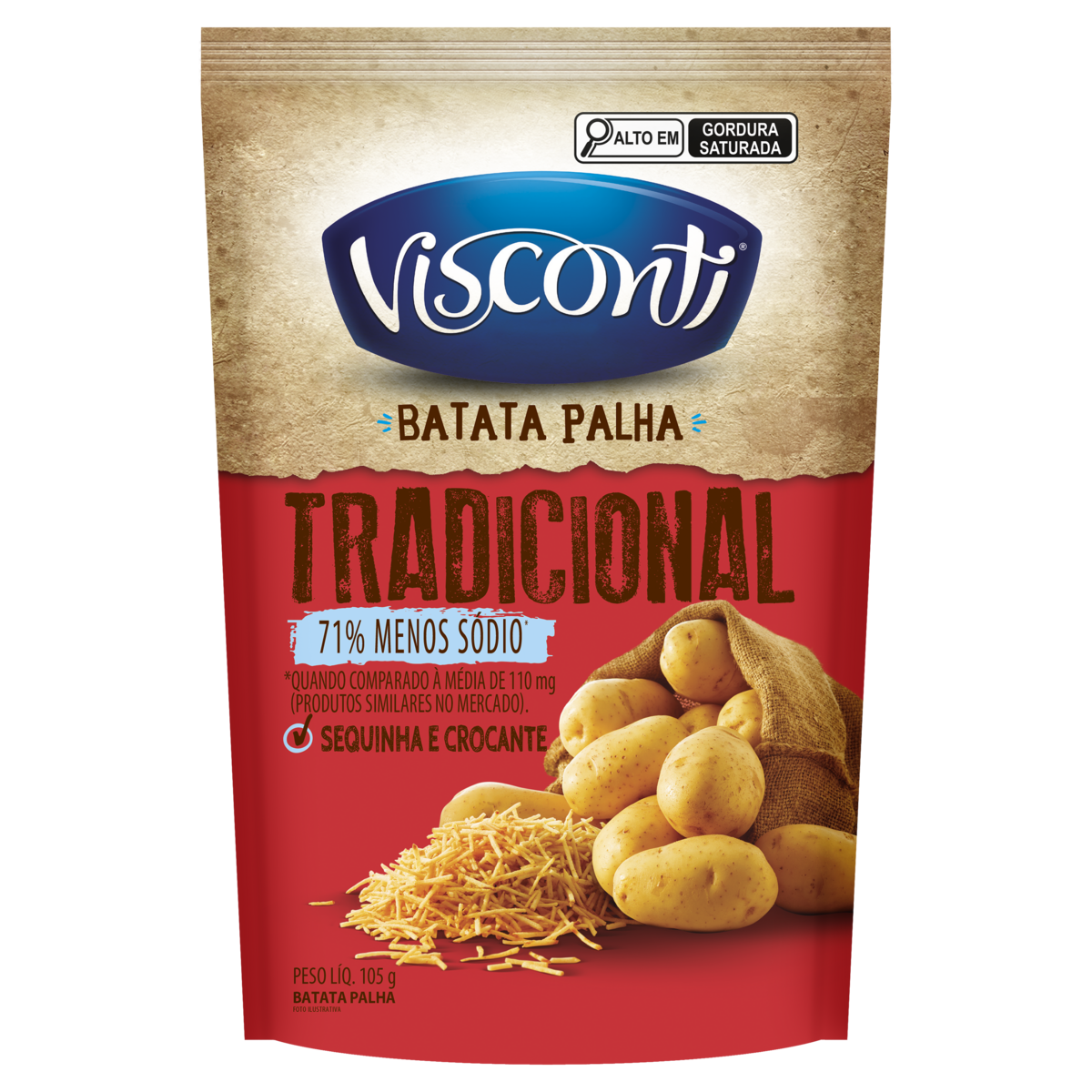 BATATA PALHA VISCONTI TRADICIONAL 105G