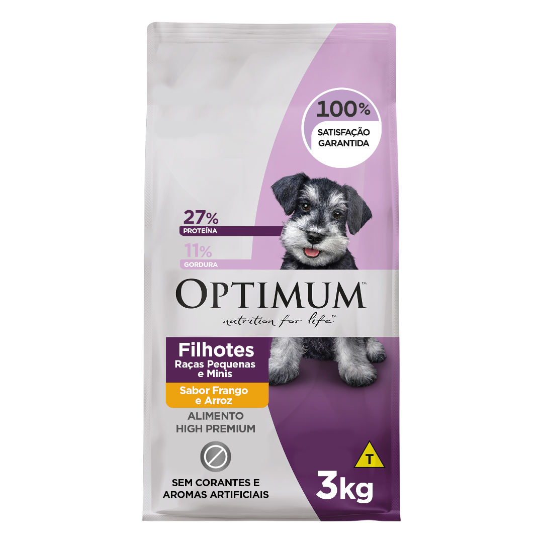 OPTIMUM DOG FILHOTE RAÇAS PEQUENAS FRANGO 3KG