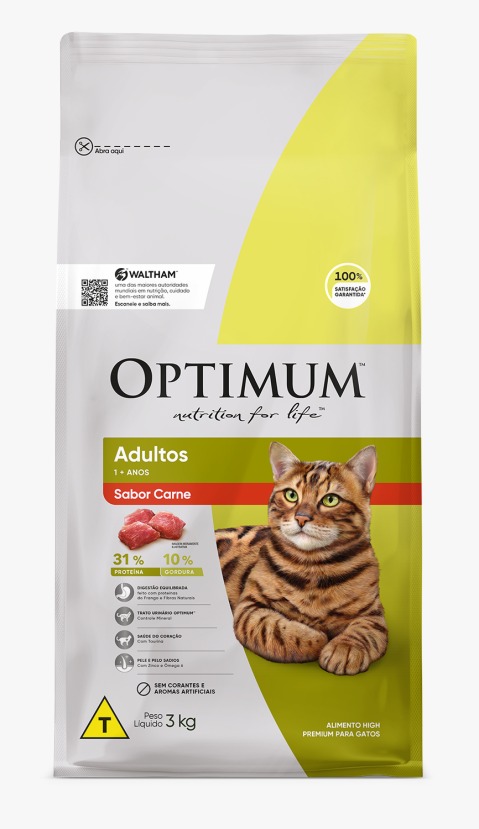 OPTIMUM CAT ADULTO CARNE 3KG