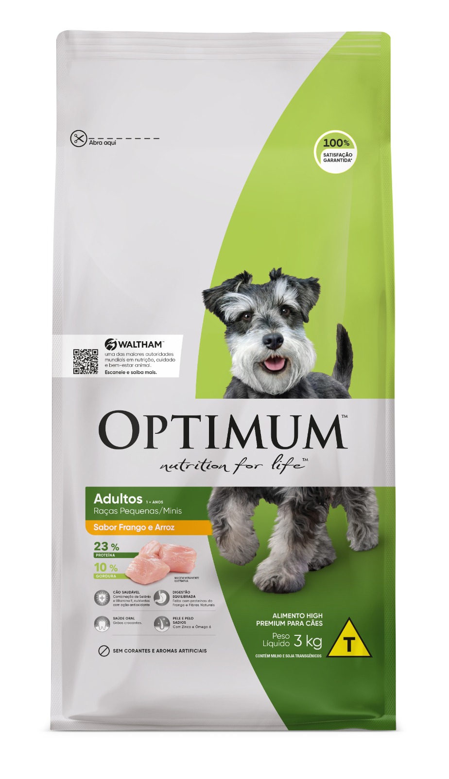 OPTIMUM DOG ADULTO RAÇAS PEQUENAS FRANGO E 3KG