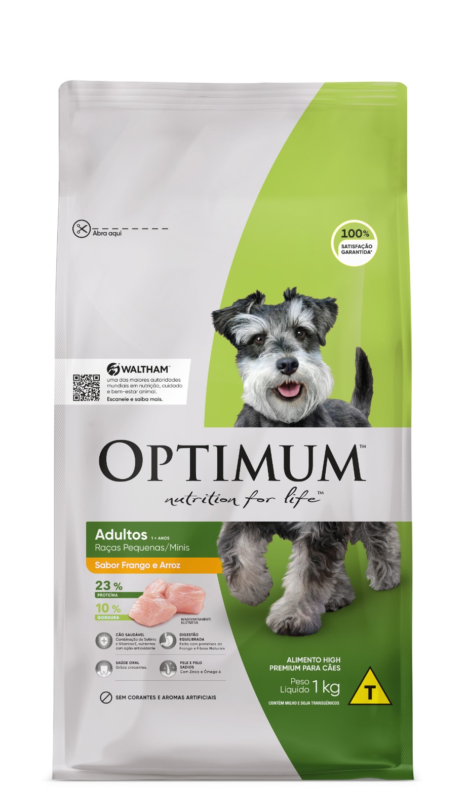 OPTIMUM DOG ADULTO RAÇAS PEQUENAS FRANGO E 1KG