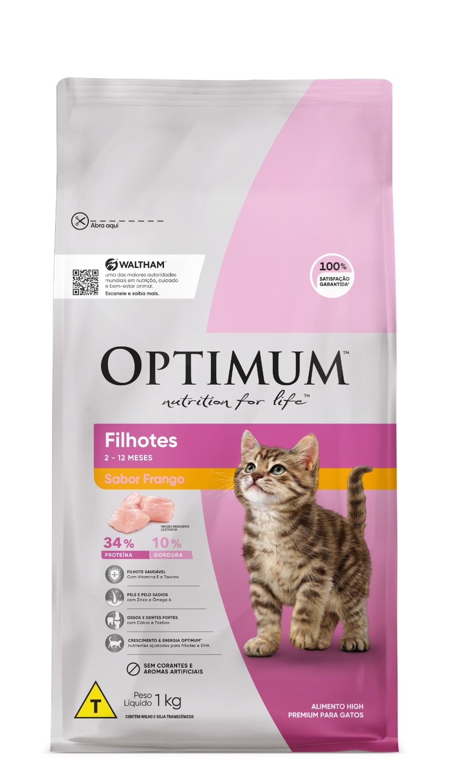 OPTIMUM CAT FILHOTE FRANGO 1KG