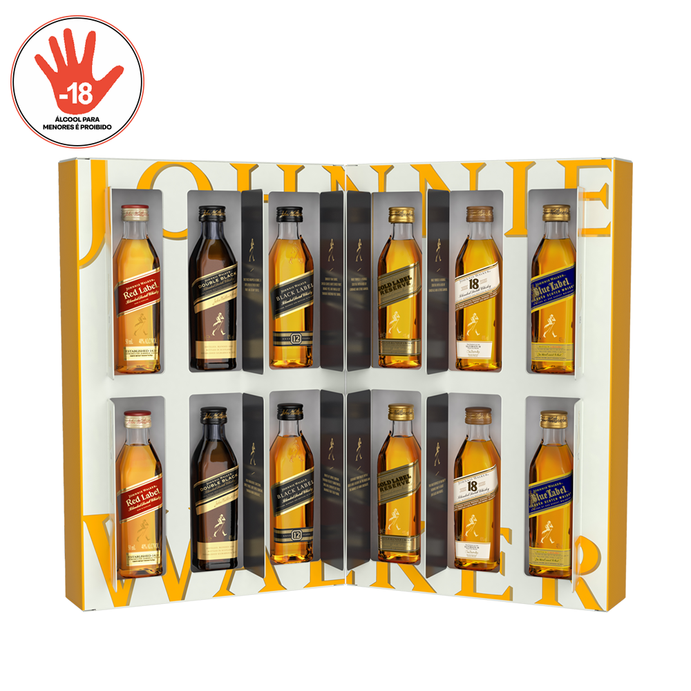 WHISKY JOHNNIE WALKER MULTI ADVENT 12X50ML