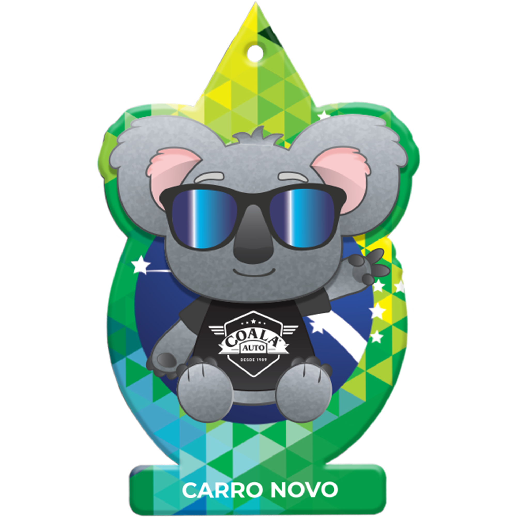 ODORIZANTE AUTOMOTIVO FOLHINHA COALA CARRO NOVO 10GR