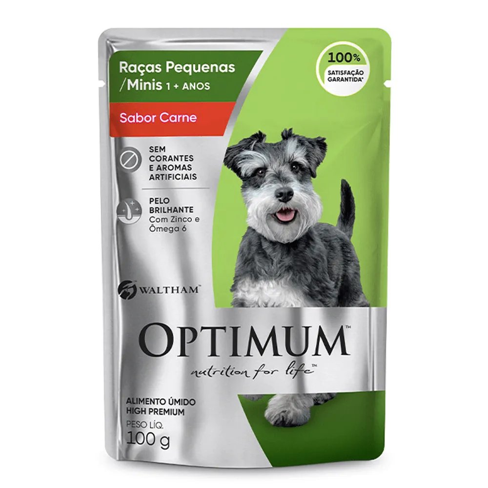 OPTIMUM DOG SACHÊ ADULTOS RAÇAS PEQUENAS 100G