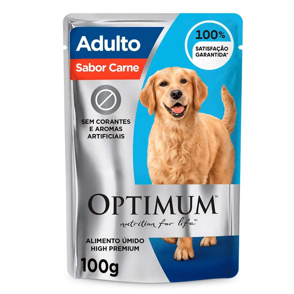 OPTIMUM DOG SACHÊ ADULTOS RAÇAS GRANDES 100G