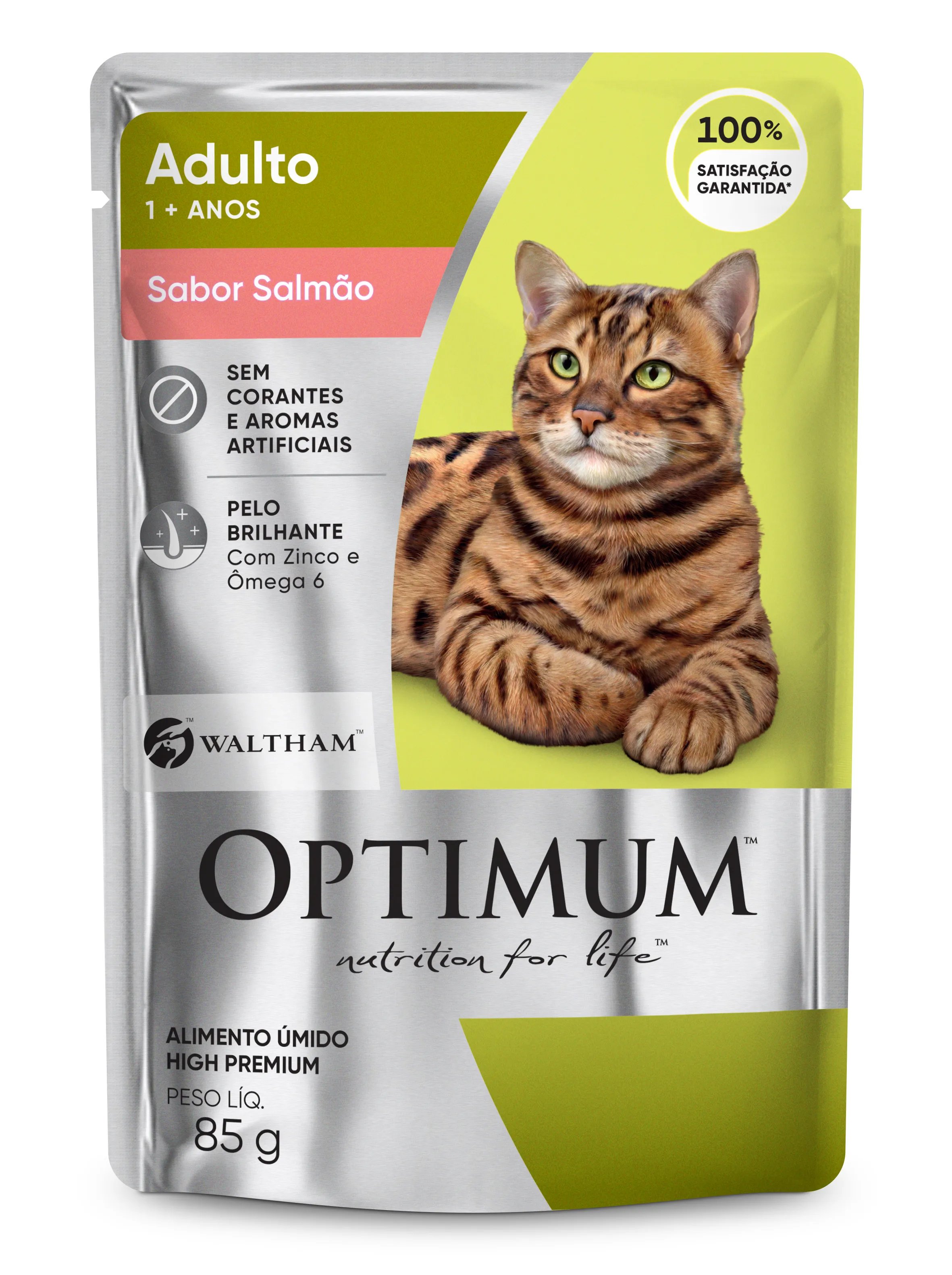 OPTIMUM CAT SACHÊ ADULTO SALMÃO 85G