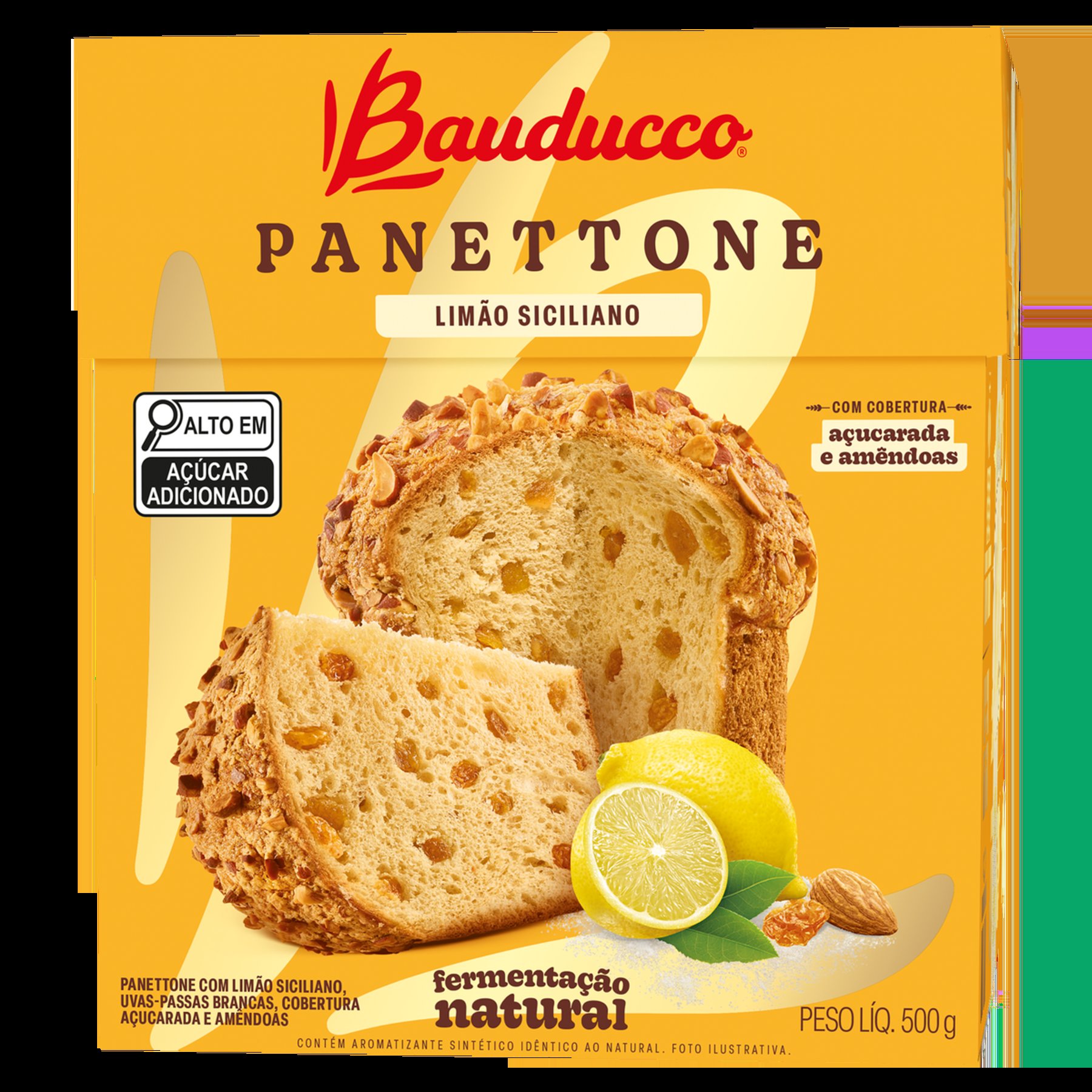 PANETTONE BAUDUCCO UVA E LIMAO 500GR