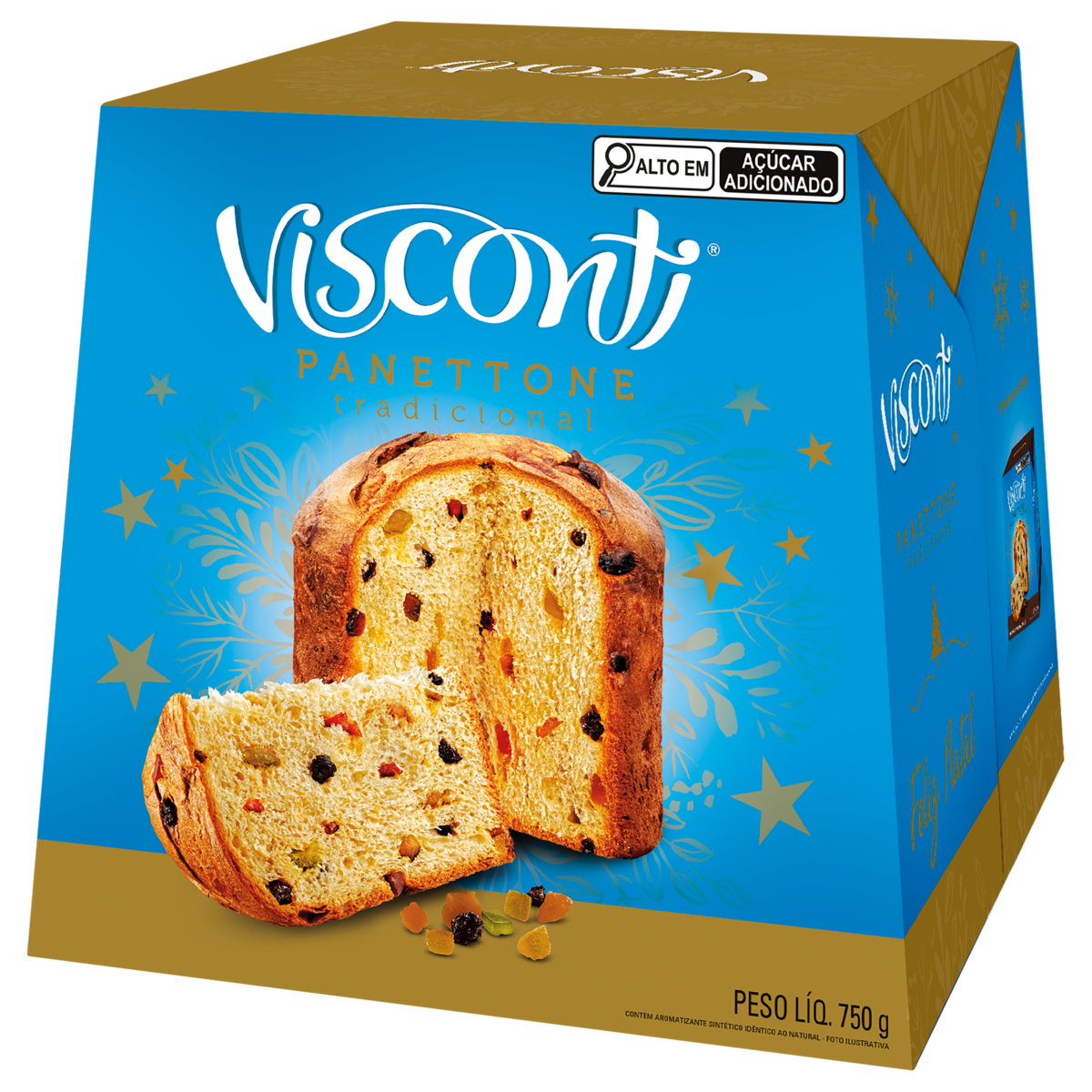 PANETTONE VISCONTI FRUTAS 750GR