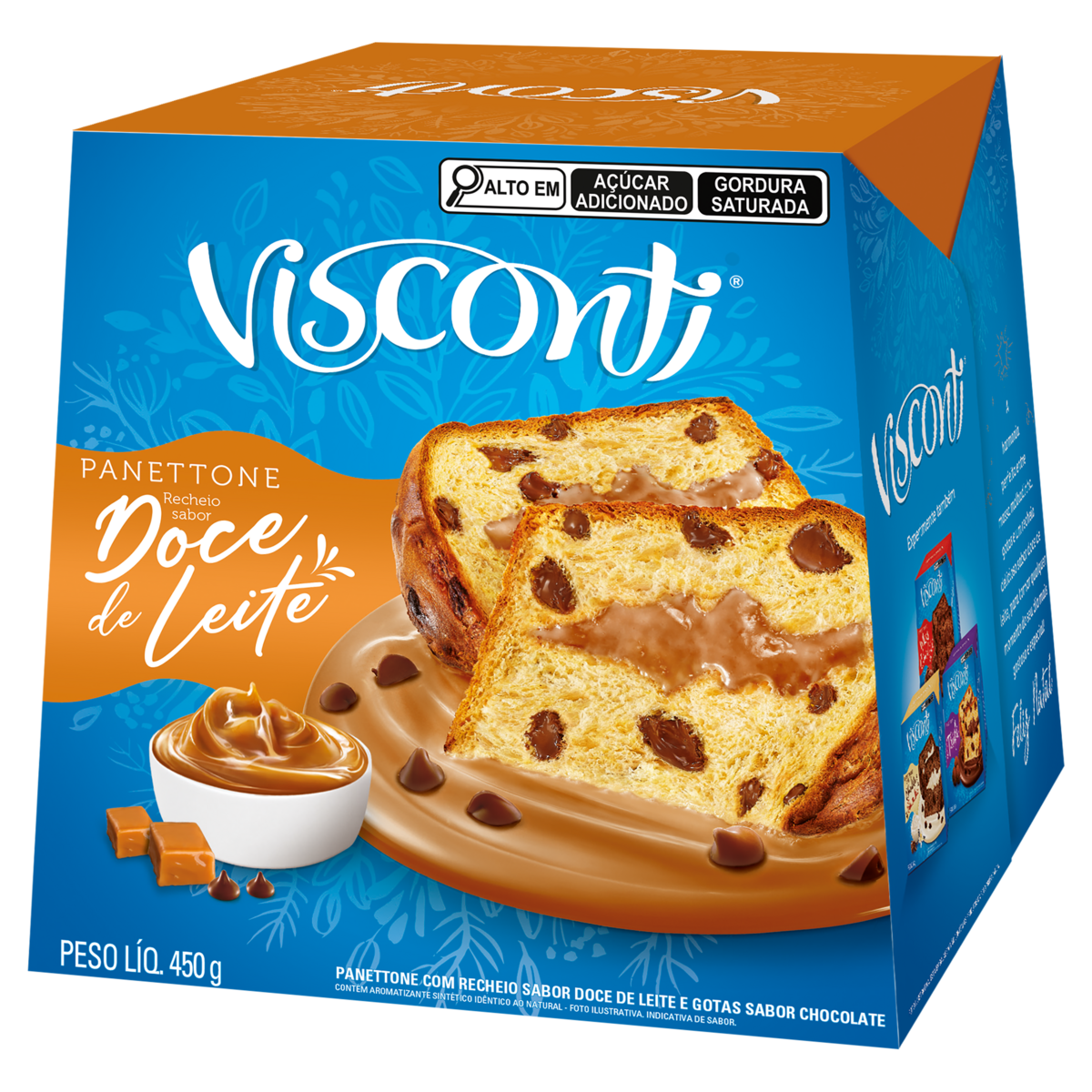 PANETTONE VISCONTI DOCE DE LEITE 450GR