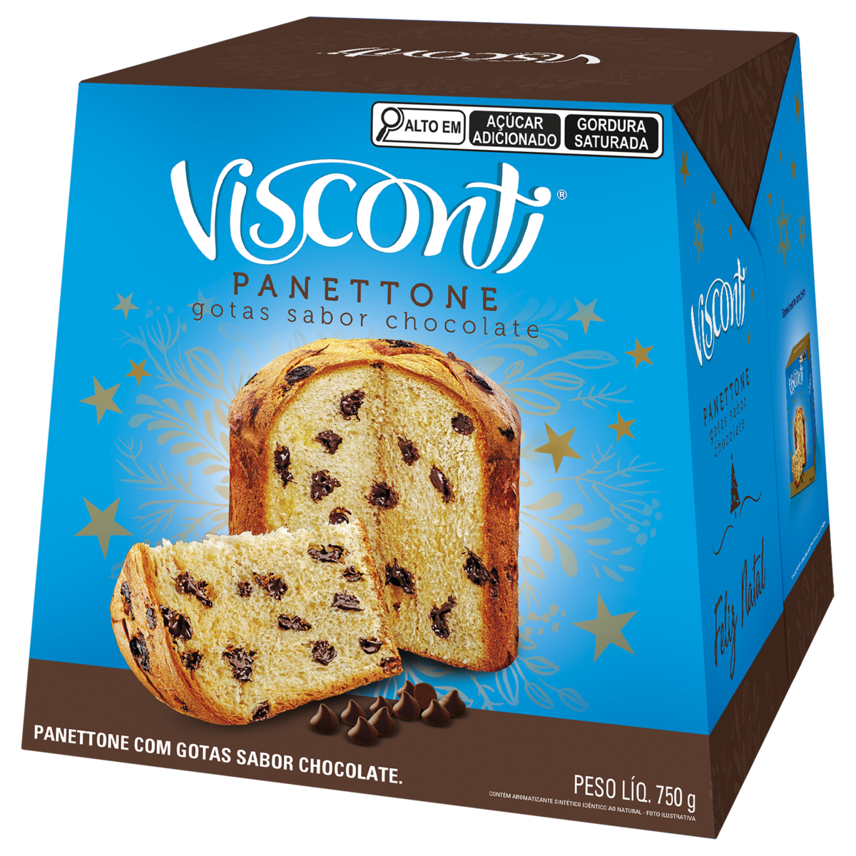 PANETTONE VISCONTI GOTAS 750GR