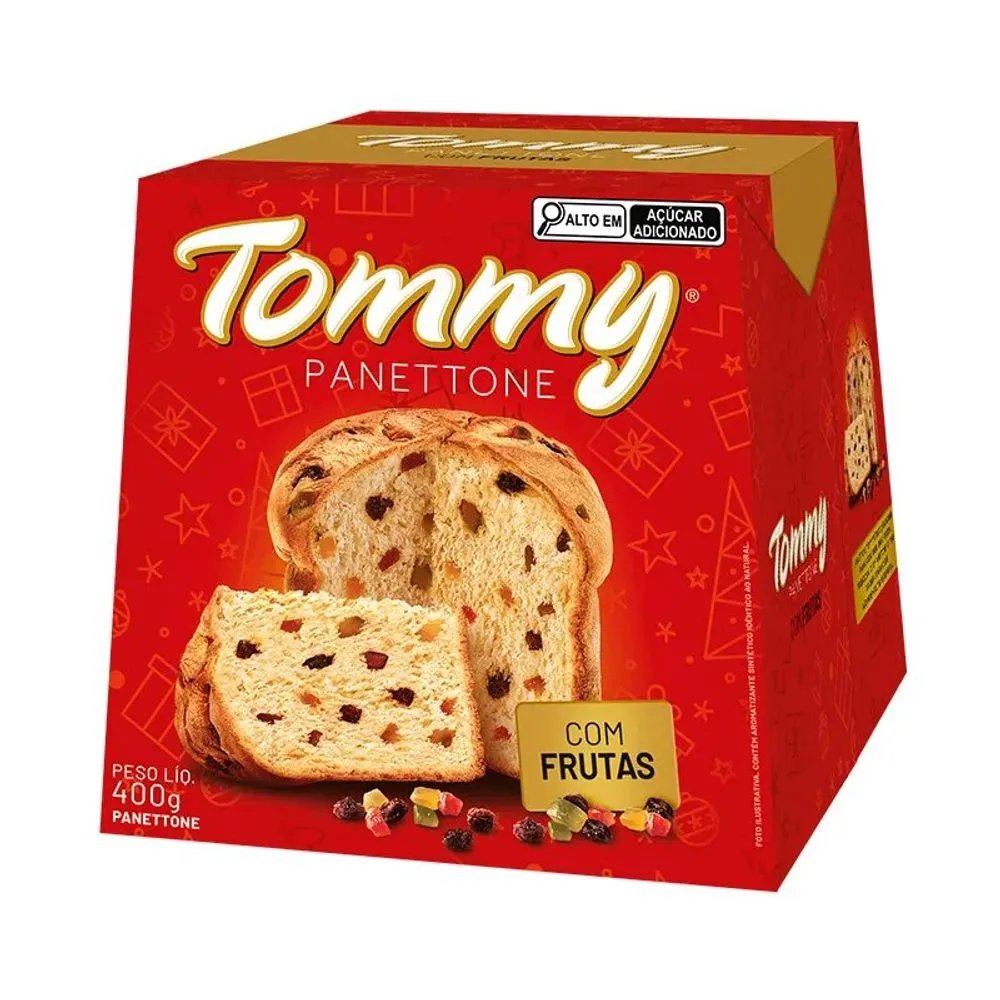 PANETTONE TOMMY FRUTAS 400GR
