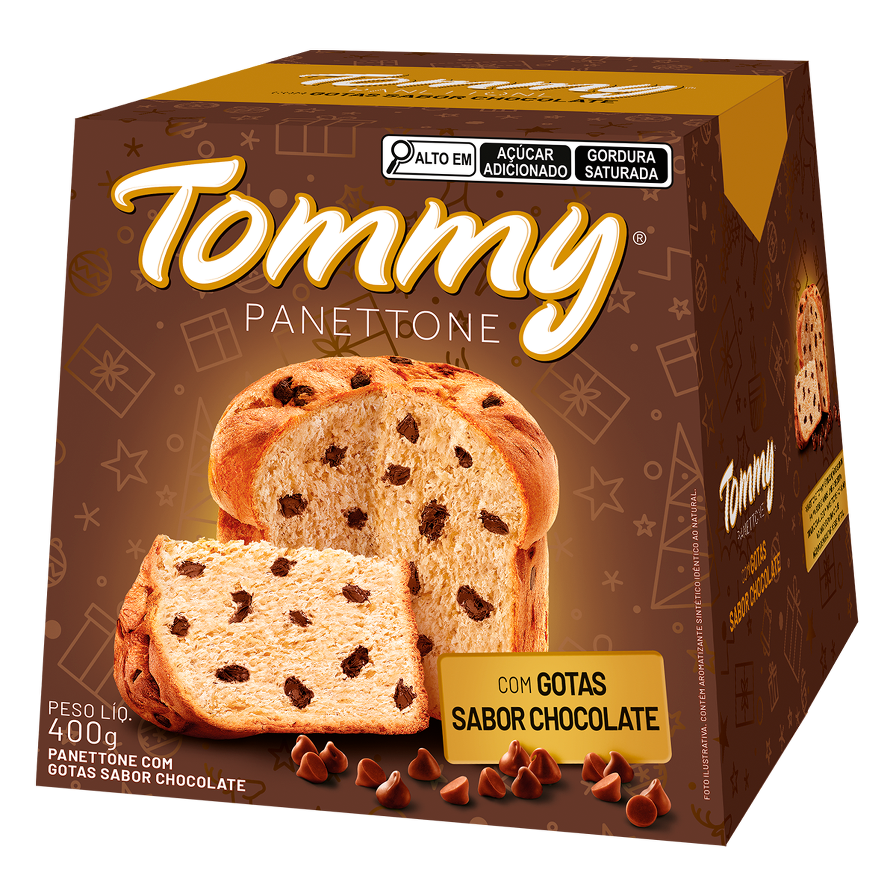 PANETTONE TOMMY GOTAS 400GR