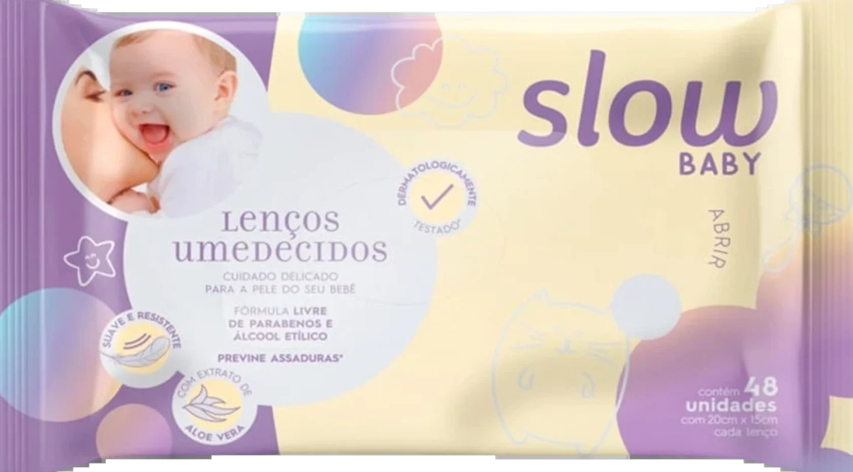 LENÇOS UMEDECIDOS SLOW BABY 48 UND