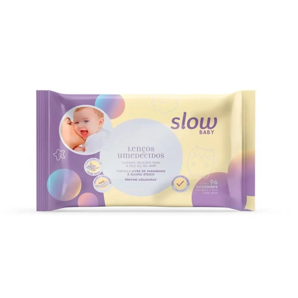 LENÇOS UMEDECIDOS SLOW BABY 96 UND