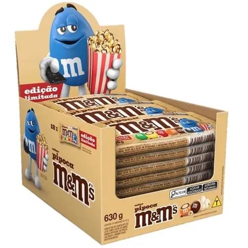 CHOCOLATE M&Ms PIPOCA 630G 18X35G