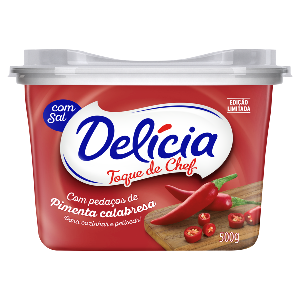 MARGARINA DELÍCIA PIMENTA E CALABRESA 500G