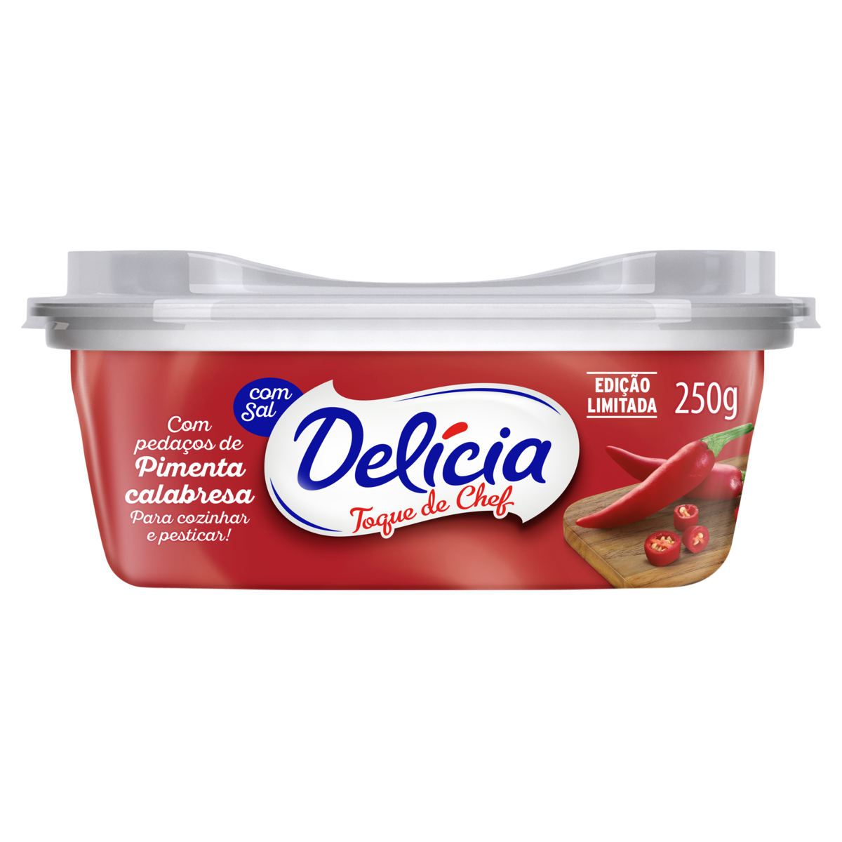 MARGARINA DELÍCIA PIMENTA E CALABRESA 250G