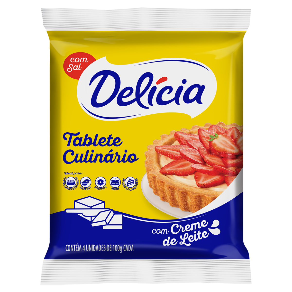 MARGARINA DELÍCIA TABLETE 400G